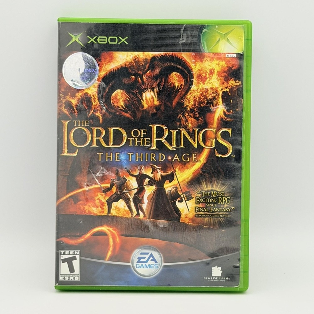 The Lord Of The Rings The Third Age Microsoft Xbox EA RPG Video Game T NTSC-U/C